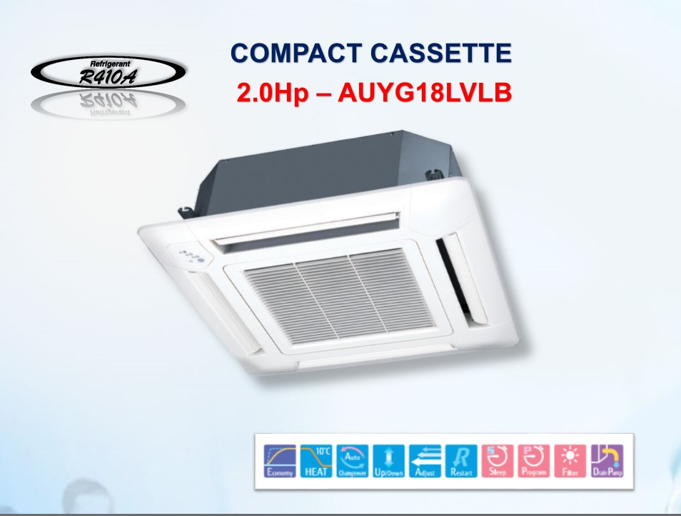 Dàn lạnh âm trần Cassette 2.0HP AUYG18LVLB