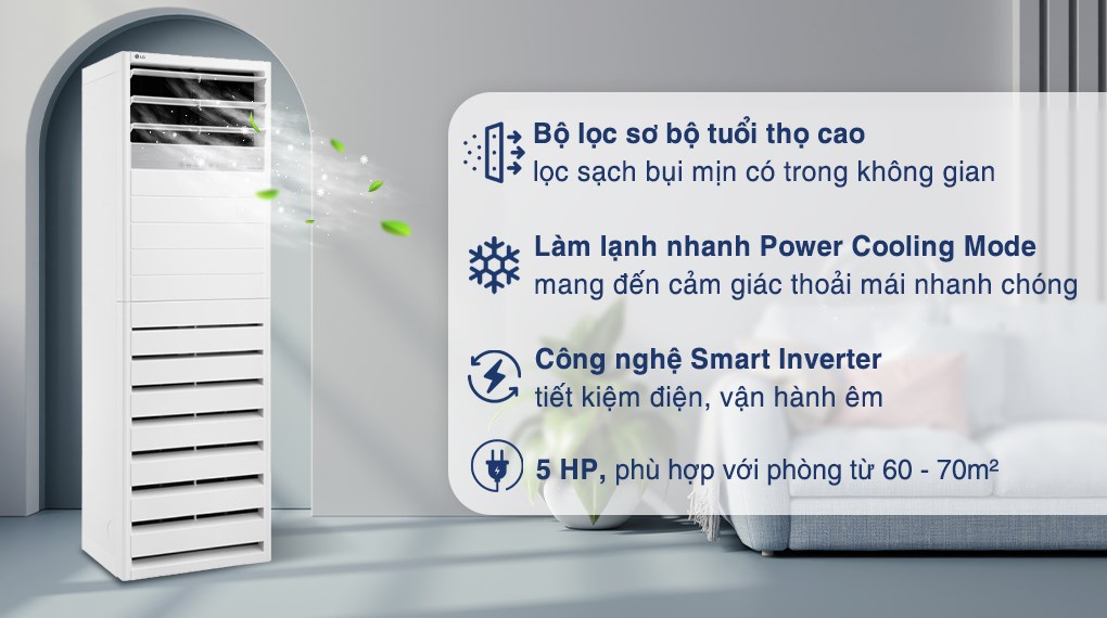 Máy lạnh tủ đứng Dakak LG