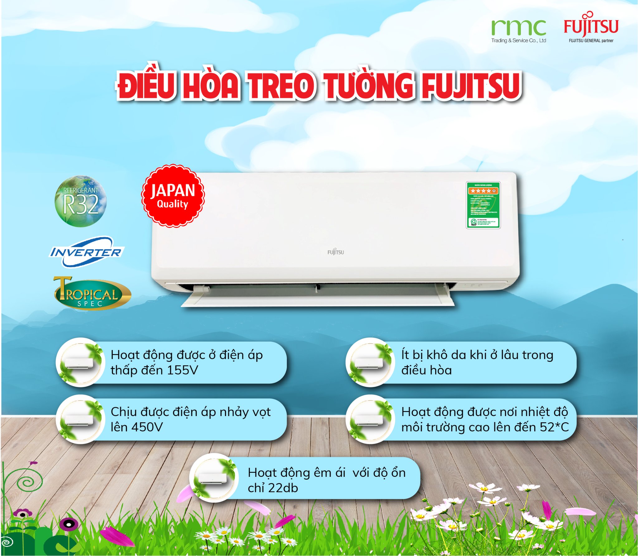 Khôi Nguyên cung cấp máy lạnh Fujitsu Daklak chính hãng