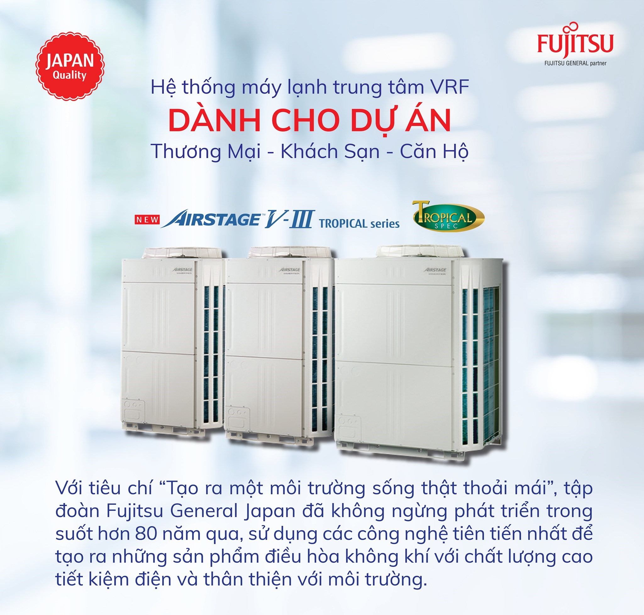 Thi công máy lạnh trung tâm Fujitsu Daklak chuyên nghiệp