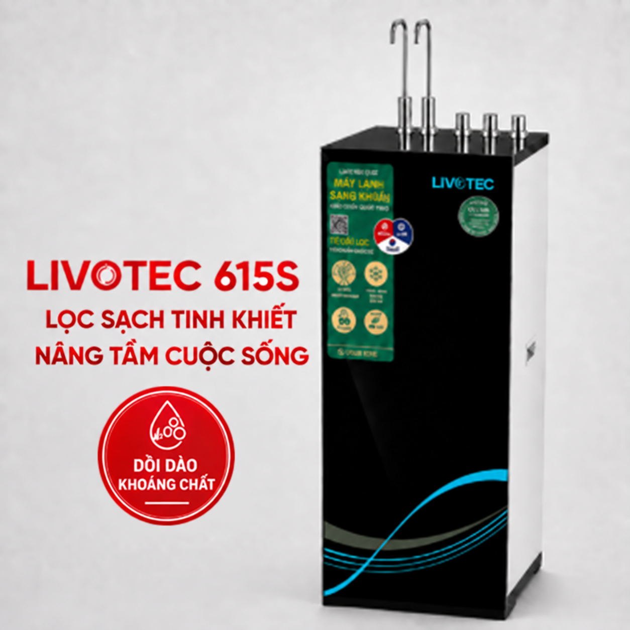 Máy lọc nước nóng nguội Livotec 615S