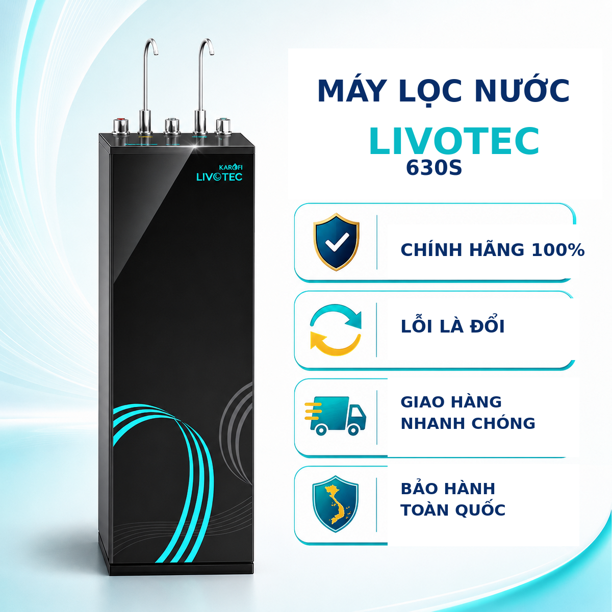 Máy lọc nước nóng lạnh Livotec 630s