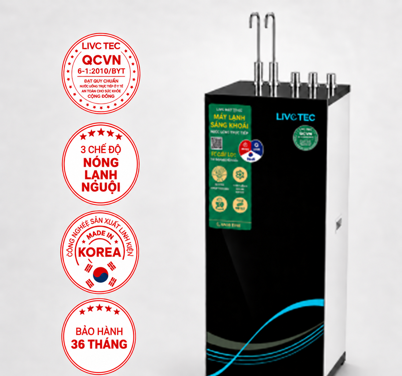 Máy lọc nước nóng lạnh nguội Livotec 612S