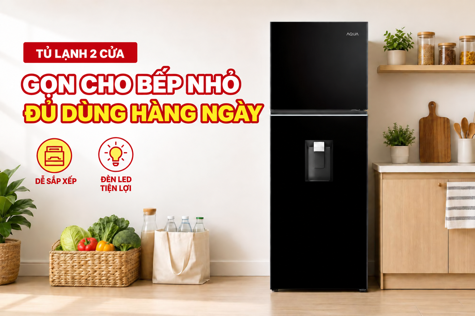 Tủ Lạnh Aqua Inverter 283 Lít AQR-T305FA(LB)