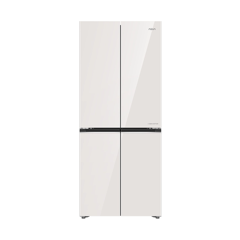 Tủ lạnh 4 cửa mặt gương trắng Aqua Inverter 460 Lít Multi Door AQR-M505XA(GC)
