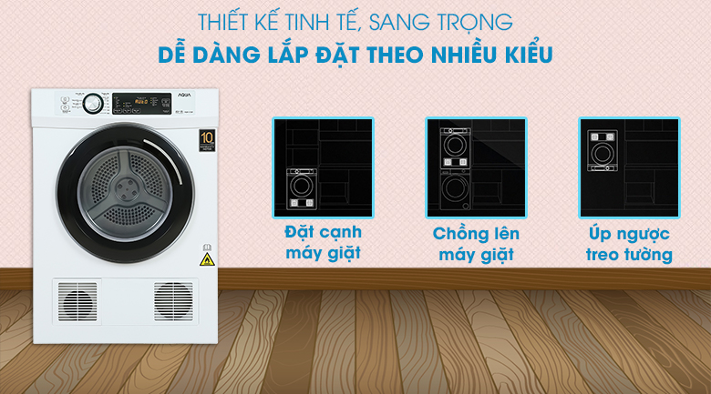 Máy sấy thông hơi Aqua 7 kg AQH-V700FW