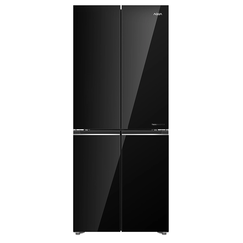 Tủ lạnh 4 cửa mặt gương trắng Aqua Inverter 460 Lít Multi Door AQR-M505XA(GB))