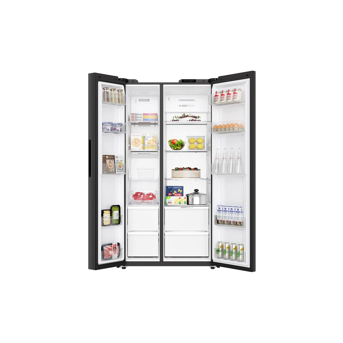 Tủ lạnh Aqua Inverter 569 lít Side By Side AQR-S633XA(SL)
