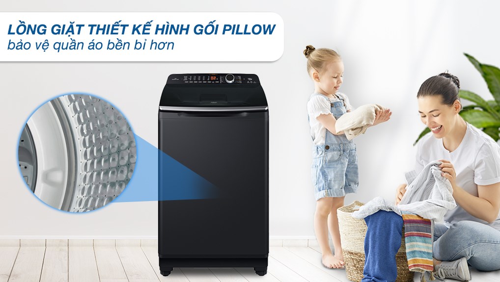 Máy Giặt Aqua Inverter 12 Kg AQW-DR120HT.BK